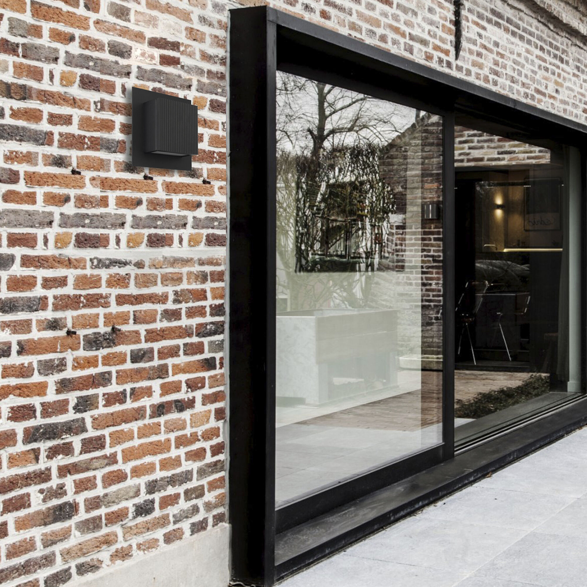 Miami LED 8 inch Sand Black Outdoor Wall Sconce